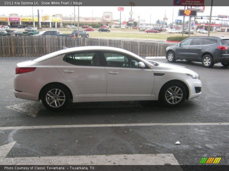 Snow White Pearl / Beige 2011 Kia Optima LX