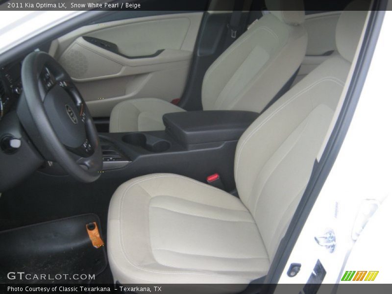Snow White Pearl / Beige 2011 Kia Optima LX