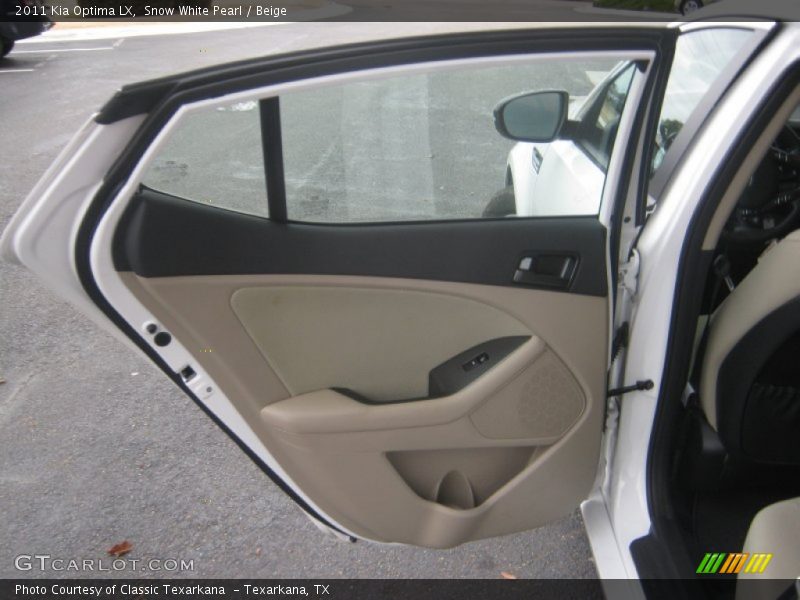 Snow White Pearl / Beige 2011 Kia Optima LX
