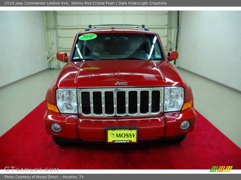 Inferno Red Crystal Pearl / Dark Khaki/Light Graystone 2010 Jeep Commander Limited 4x4