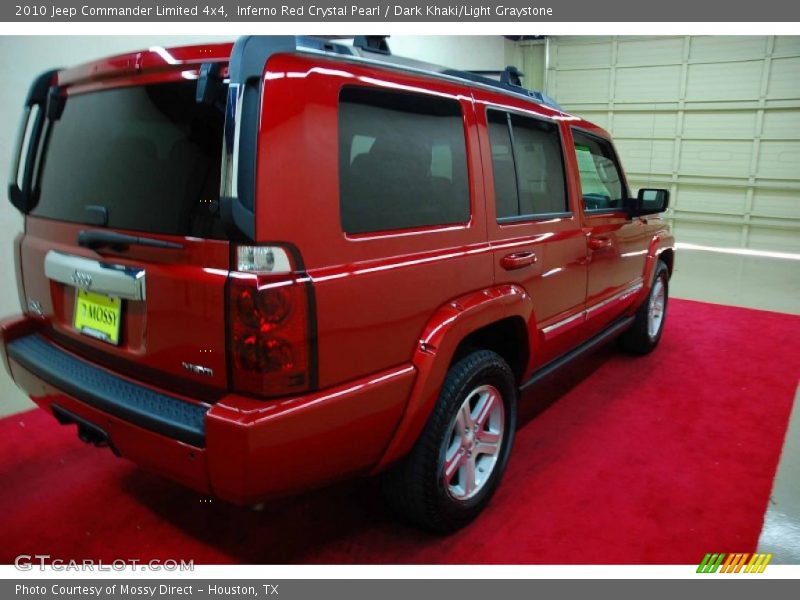 Inferno Red Crystal Pearl / Dark Khaki/Light Graystone 2010 Jeep Commander Limited 4x4