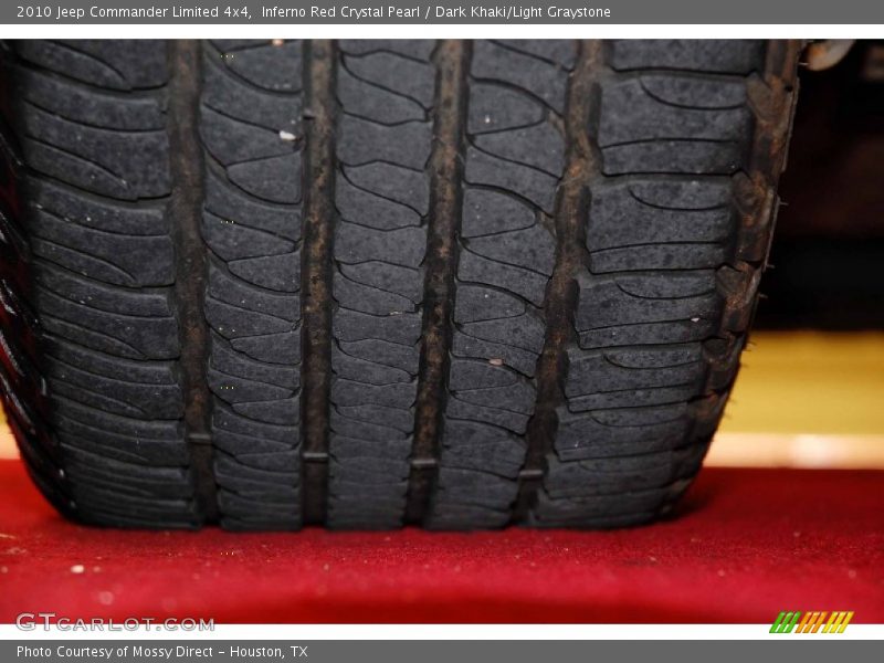 Inferno Red Crystal Pearl / Dark Khaki/Light Graystone 2010 Jeep Commander Limited 4x4