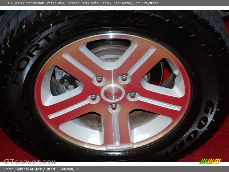 Inferno Red Crystal Pearl / Dark Khaki/Light Graystone 2010 Jeep Commander Limited 4x4