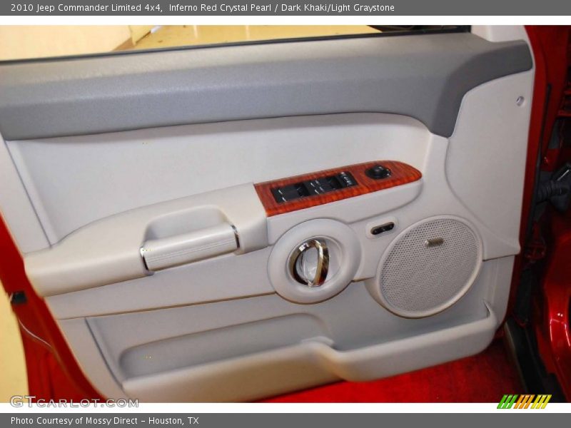 Inferno Red Crystal Pearl / Dark Khaki/Light Graystone 2010 Jeep Commander Limited 4x4