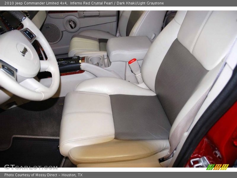 Inferno Red Crystal Pearl / Dark Khaki/Light Graystone 2010 Jeep Commander Limited 4x4
