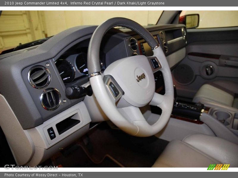 Inferno Red Crystal Pearl / Dark Khaki/Light Graystone 2010 Jeep Commander Limited 4x4