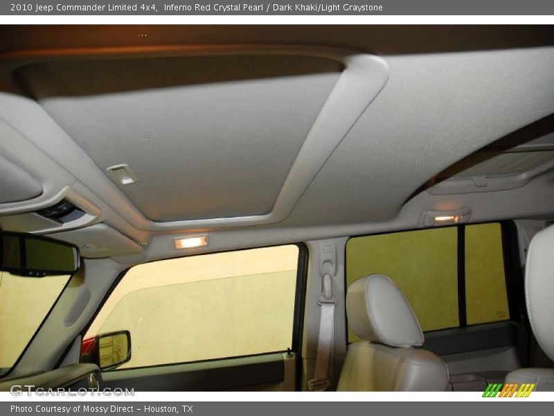 Inferno Red Crystal Pearl / Dark Khaki/Light Graystone 2010 Jeep Commander Limited 4x4