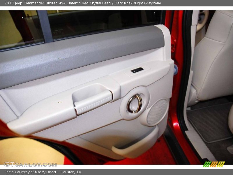 Inferno Red Crystal Pearl / Dark Khaki/Light Graystone 2010 Jeep Commander Limited 4x4