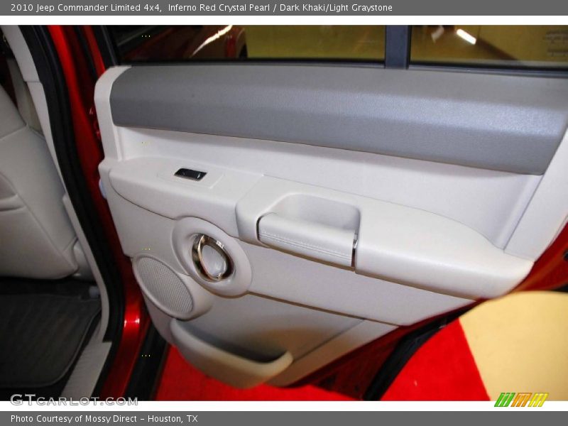 Inferno Red Crystal Pearl / Dark Khaki/Light Graystone 2010 Jeep Commander Limited 4x4