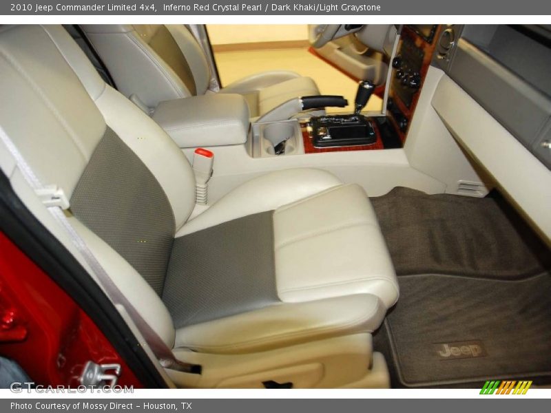 Inferno Red Crystal Pearl / Dark Khaki/Light Graystone 2010 Jeep Commander Limited 4x4
