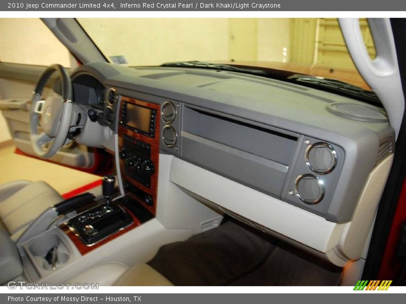 Inferno Red Crystal Pearl / Dark Khaki/Light Graystone 2010 Jeep Commander Limited 4x4