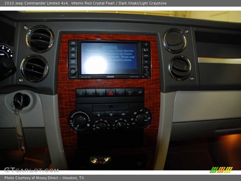 Inferno Red Crystal Pearl / Dark Khaki/Light Graystone 2010 Jeep Commander Limited 4x4