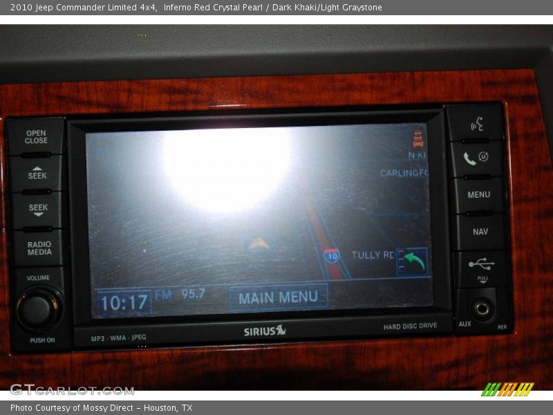Inferno Red Crystal Pearl / Dark Khaki/Light Graystone 2010 Jeep Commander Limited 4x4