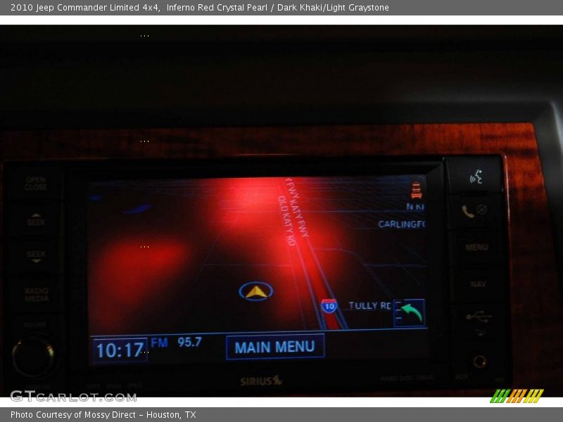 Inferno Red Crystal Pearl / Dark Khaki/Light Graystone 2010 Jeep Commander Limited 4x4