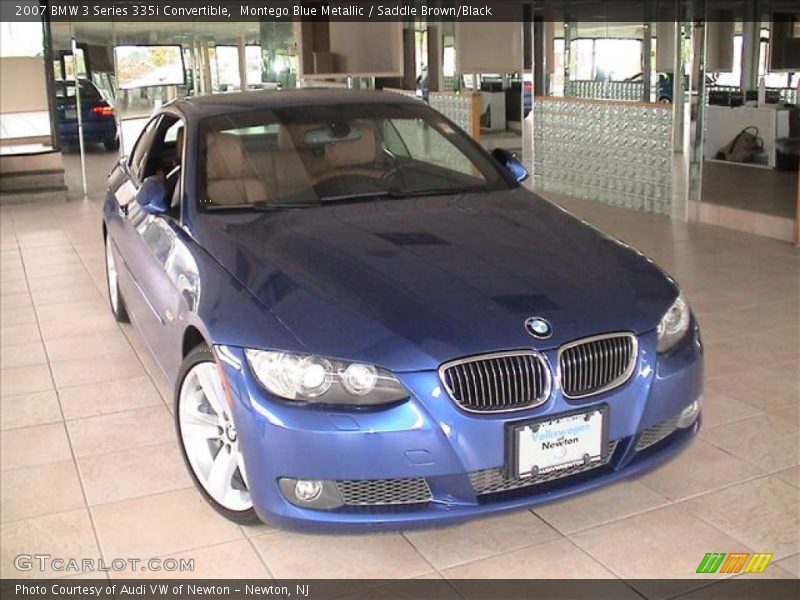 Montego Blue Metallic / Saddle Brown/Black 2007 BMW 3 Series 335i Convertible