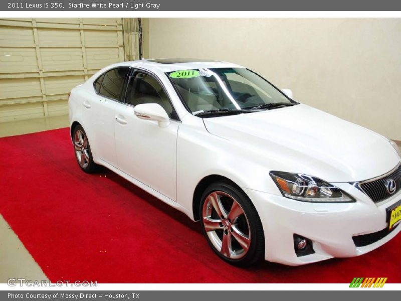 Starfire White Pearl / Light Gray 2011 Lexus IS 350