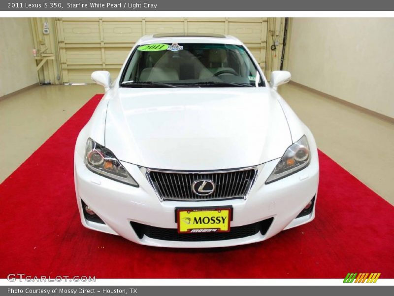 Starfire White Pearl / Light Gray 2011 Lexus IS 350