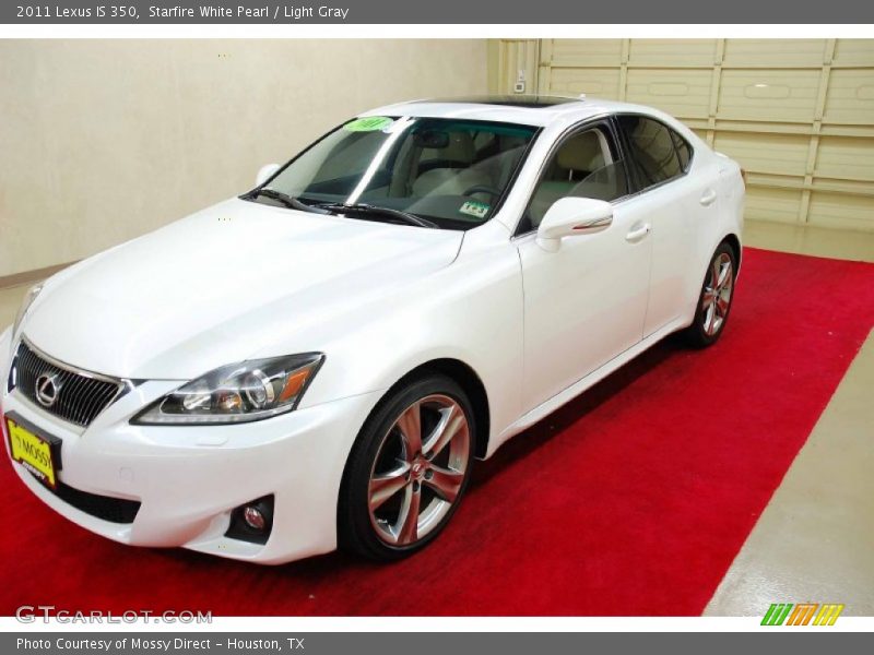 Starfire White Pearl / Light Gray 2011 Lexus IS 350