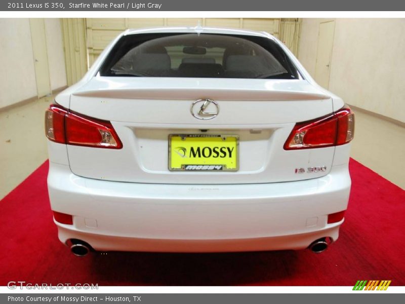 Starfire White Pearl / Light Gray 2011 Lexus IS 350