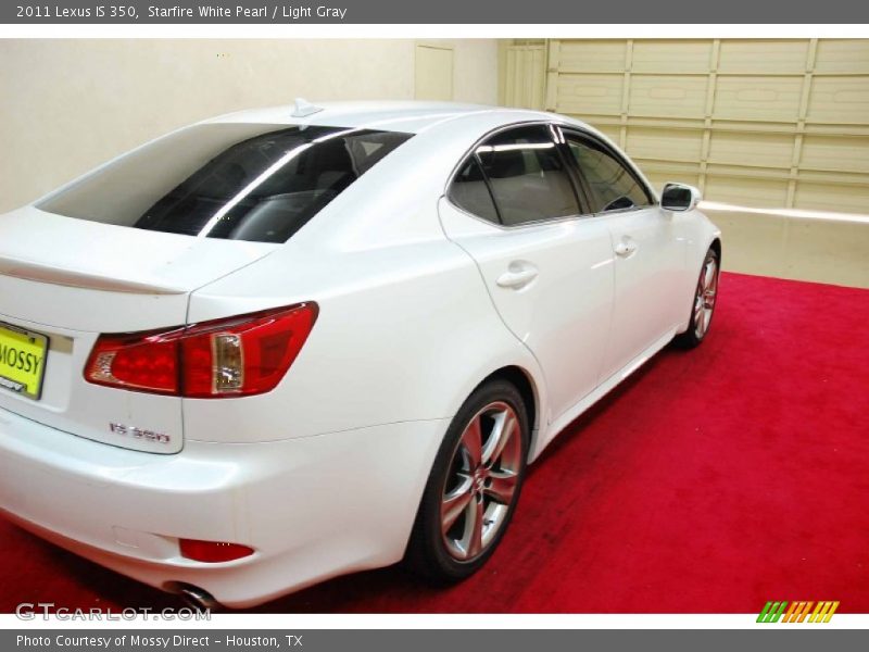 Starfire White Pearl / Light Gray 2011 Lexus IS 350
