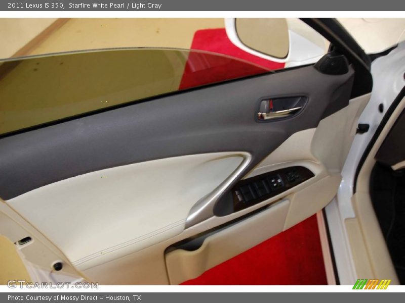 Starfire White Pearl / Light Gray 2011 Lexus IS 350