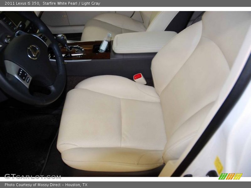 Starfire White Pearl / Light Gray 2011 Lexus IS 350