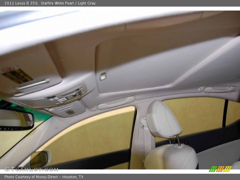 Starfire White Pearl / Light Gray 2011 Lexus IS 350