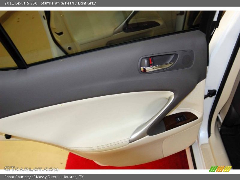 Starfire White Pearl / Light Gray 2011 Lexus IS 350