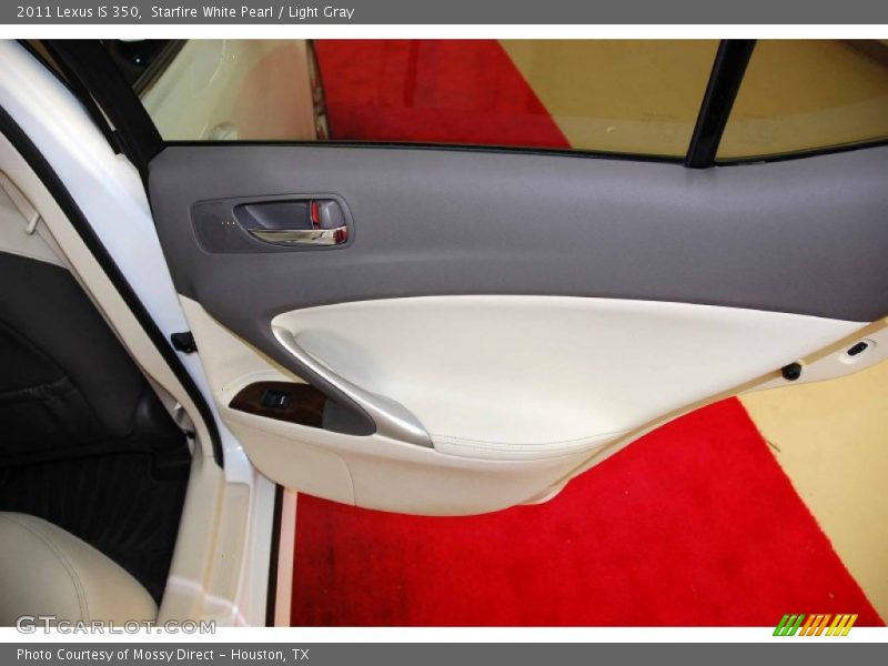 Starfire White Pearl / Light Gray 2011 Lexus IS 350