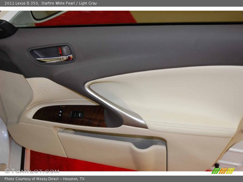 Starfire White Pearl / Light Gray 2011 Lexus IS 350