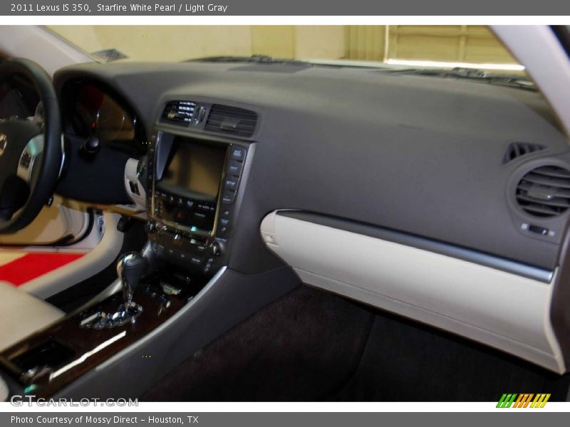 Starfire White Pearl / Light Gray 2011 Lexus IS 350