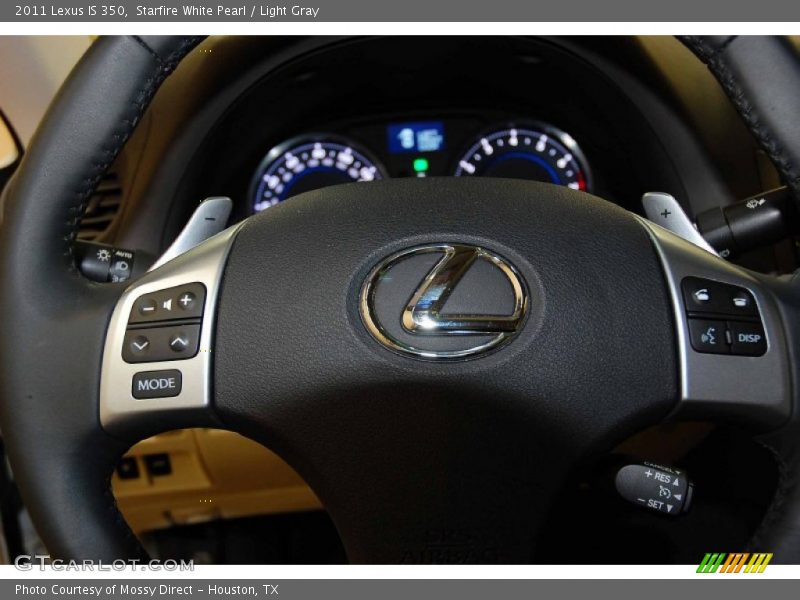 Starfire White Pearl / Light Gray 2011 Lexus IS 350