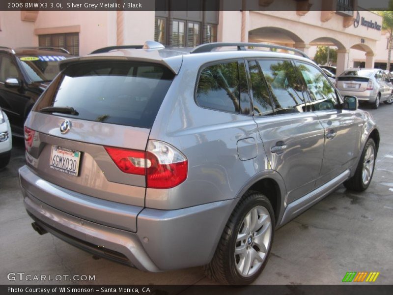 Silver Grey Metallic / Black 2006 BMW X3 3.0i