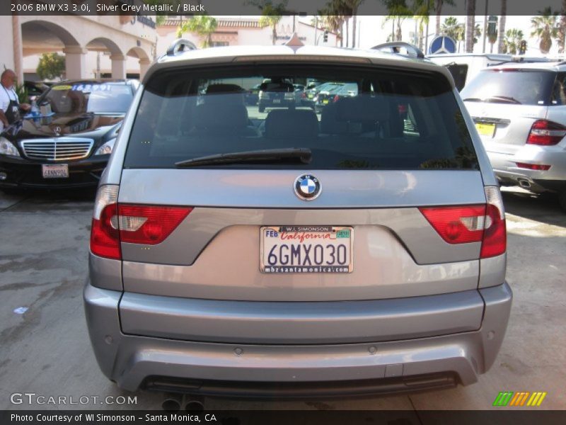 Silver Grey Metallic / Black 2006 BMW X3 3.0i