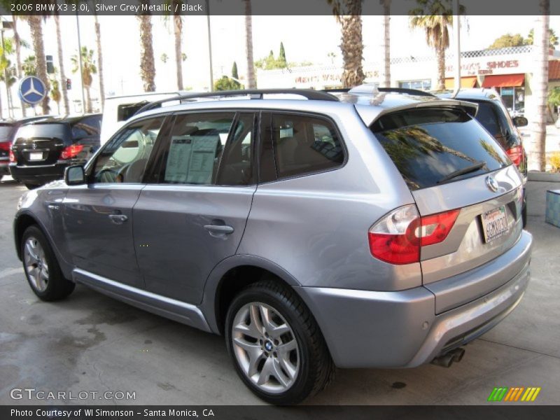 Silver Grey Metallic / Black 2006 BMW X3 3.0i