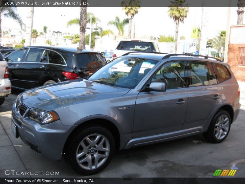 Silver Grey Metallic / Black 2006 BMW X3 3.0i