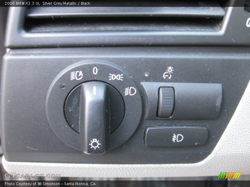 Silver Grey Metallic / Black 2006 BMW X3 3.0i