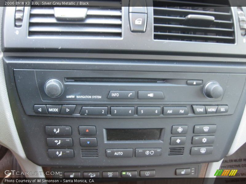 Silver Grey Metallic / Black 2006 BMW X3 3.0i