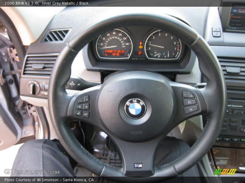 Silver Grey Metallic / Black 2006 BMW X3 3.0i
