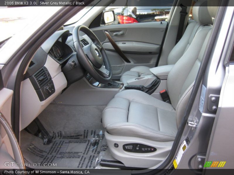 Silver Grey Metallic / Black 2006 BMW X3 3.0i