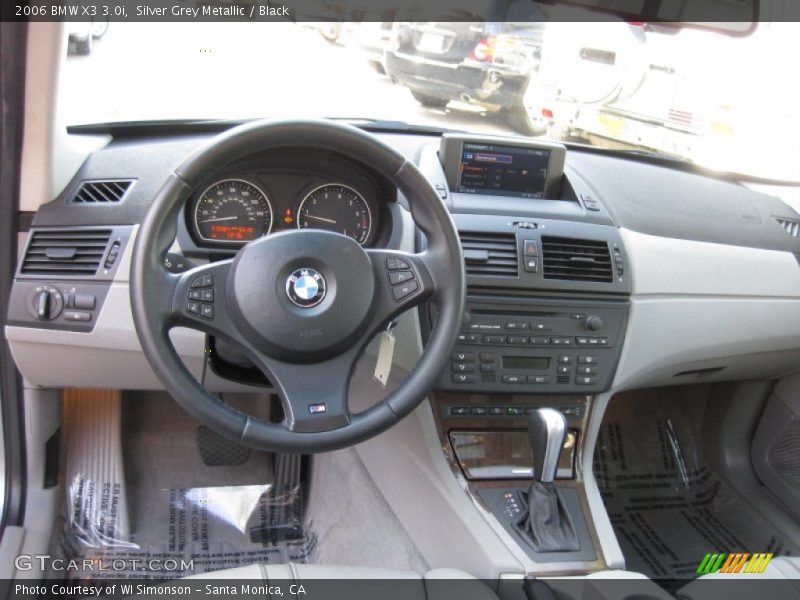 Silver Grey Metallic / Black 2006 BMW X3 3.0i