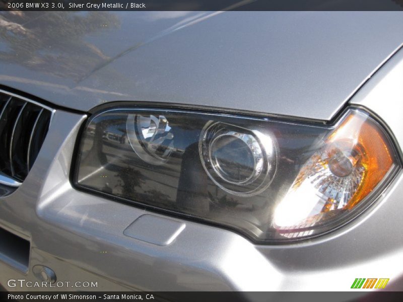 Silver Grey Metallic / Black 2006 BMW X3 3.0i