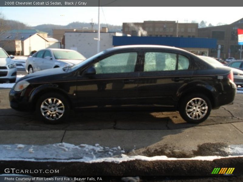 Black / Gray 2008 Chevrolet Cobalt LS Sedan