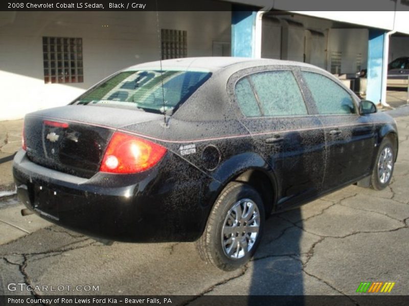 Black / Gray 2008 Chevrolet Cobalt LS Sedan