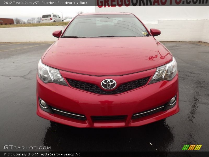 Barcelona Red Metallic / Black 2012 Toyota Camry SE