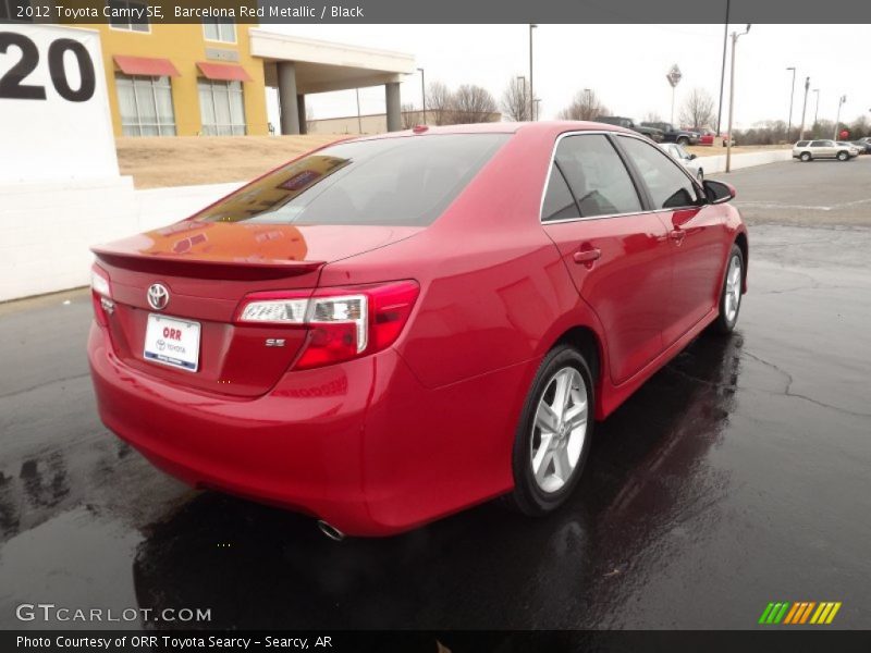 Barcelona Red Metallic / Black 2012 Toyota Camry SE