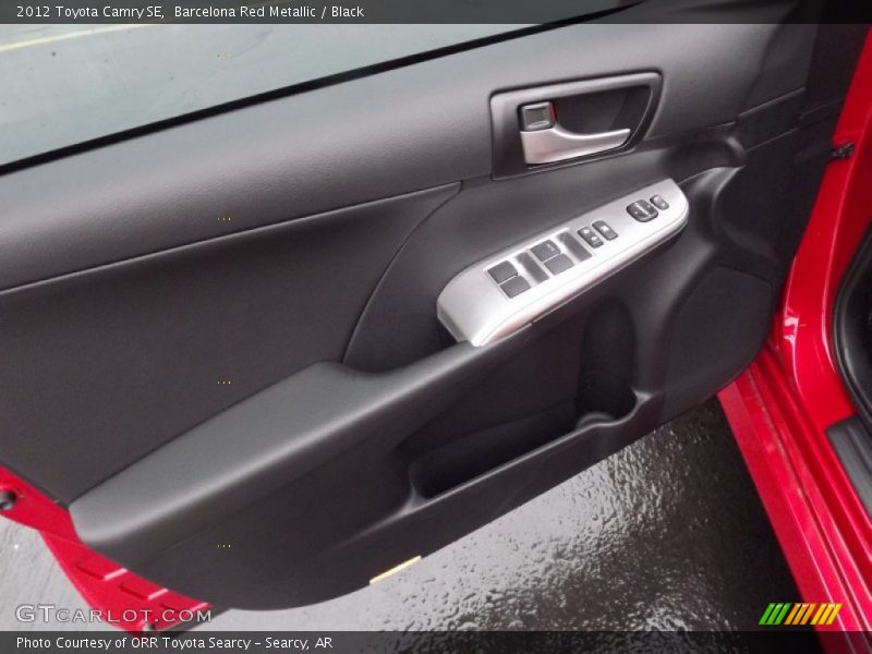 Barcelona Red Metallic / Black 2012 Toyota Camry SE