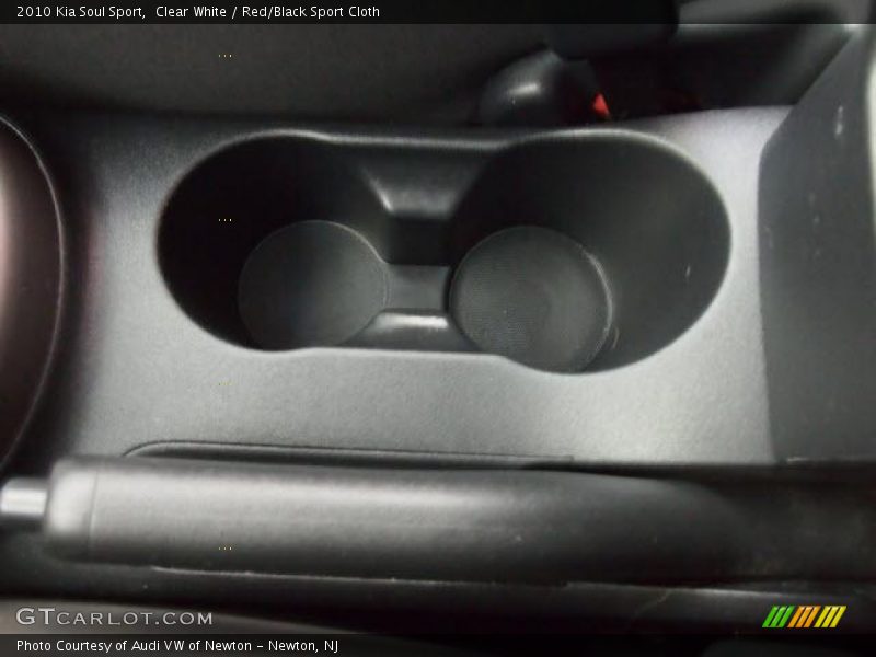 Clear White / Red/Black Sport Cloth 2010 Kia Soul Sport