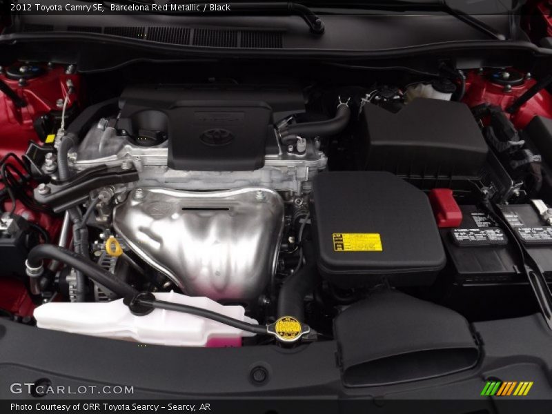 Barcelona Red Metallic / Black 2012 Toyota Camry SE