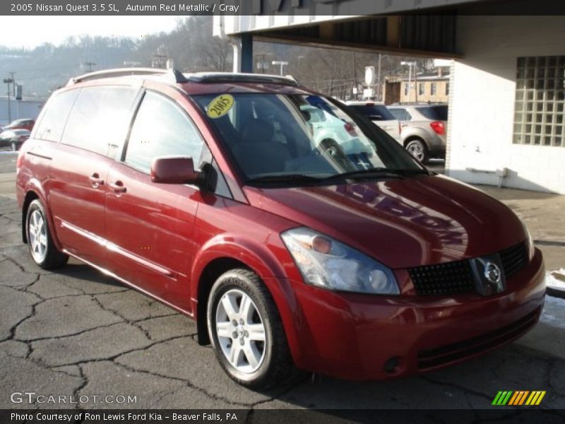 Autumn Red Metallic / Gray 2005 Nissan Quest 3.5 SL